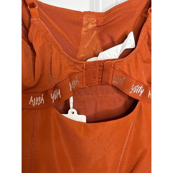 Yitty NEW Spotlight Shaping Demi Cup Thong Bodysuit Large Shimmer Baddest Brown - Picture 6 of 11